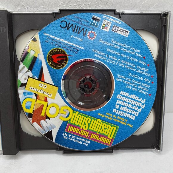 32-Bit Gold Internet/Intranet Design Shop CD-ROM CD Web Design Windows 95 Suite - Picture 3 of 5